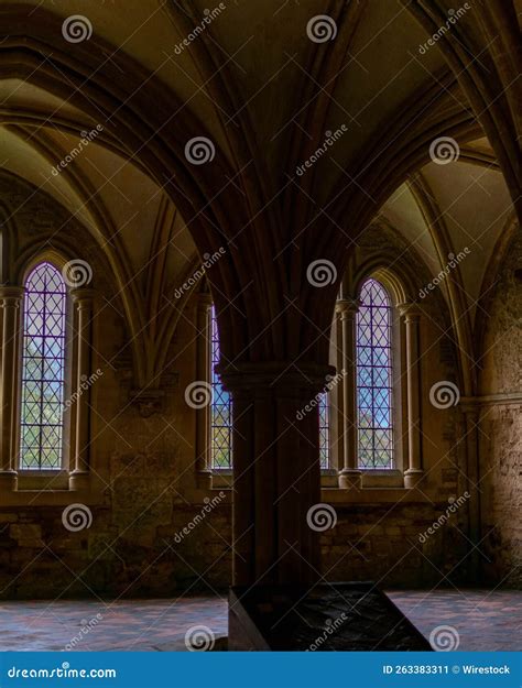 Beautiful View of Lacock Abbey Interior in England Stock Image - Image ...