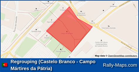 Regrouping Castelo Branco Campo Mártires da Pátria stage map Rali