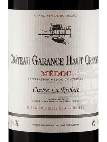 Ch Teau Garance Haut Grenat Cuv E La Rivi Re M Doc Vivino Suomi