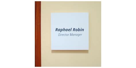 Plaque De Porte Signalisation Pour Bureau Plaques PVC Et Vinyle