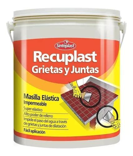 Masilla Elastica Para Grietas Y Juntas Recuplast X Kgs