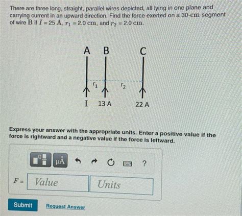 Solved There Are Three Long Straight Parallel Wires Chegg