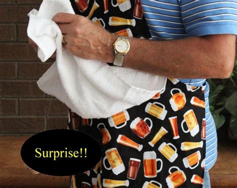 Mens Adult Novelty Beer Mug Bbq Apron W X Rated Penis Hidden Under