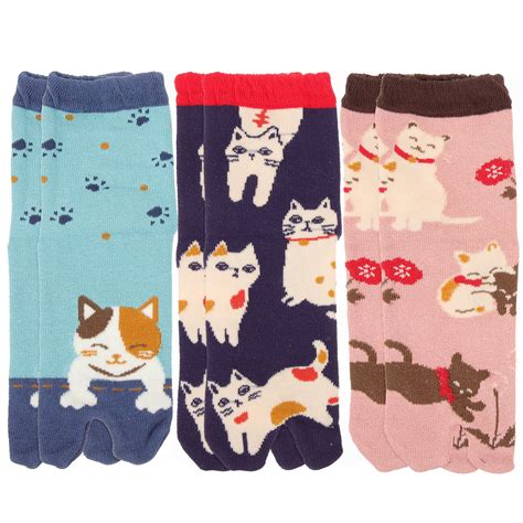 3 Pairs Of Two Toe Socks Japanese Style Socks Split Toe Socks Walmart