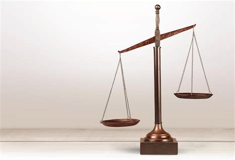 Premium Photo Scales Of Justice Weight Scale Balance