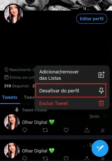 Twitter Como Fixar Um Tweet No Seu Perfil Olhar Digital