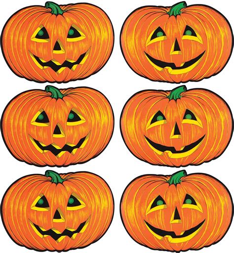 Beistle Piece Paper Jack O Lantern Cut Outs Halloween Party