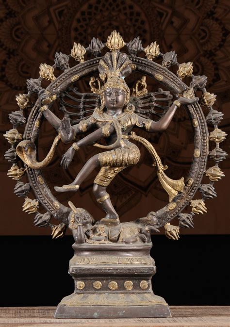 SOLD Brass Nataraja Dancing Shiva Sculpture 25 1r10 Hindu Gods