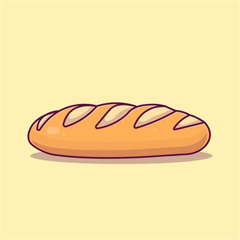 Loaf Bread Cartoon Vector Illustration Vector Art At Vecteezy