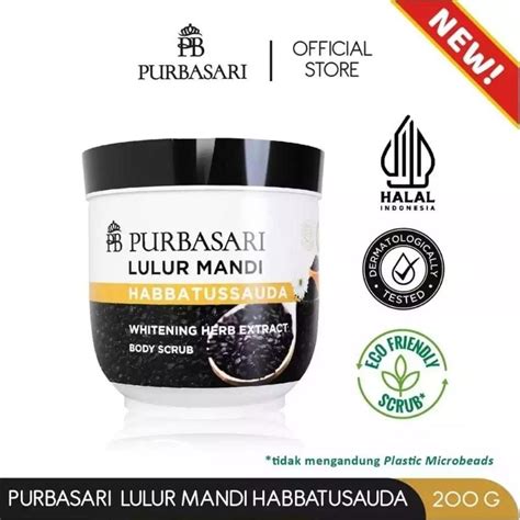 Jual Purbasari Lulur Mandi Gr Habbatussauda Susu Bengkoang