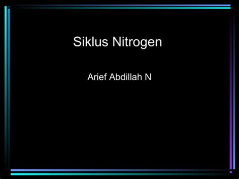 Siklus Nitrogen Ppt