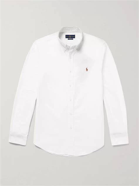 Polo Ralph Lauren Classic Fit Long Sleeve Cotton Oxford Button Down Shirt In White Modesens