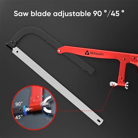 Mitsushi Hacksaw Adjustable Hacksaw Woodworking Tools Hand Saw With