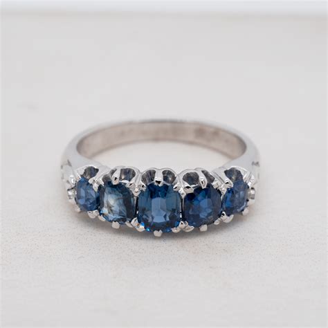 Five Stone Sapphire London Bridge Ring Dalgleish Diamonds