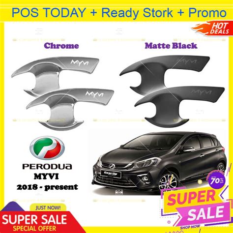 Perodua Myvi Door Handle Inner Bowl Cover Trim Matt Black Or Chrome