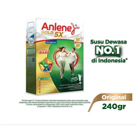 Jual Anlene Susu Bubuk Actifit Gold Plus Coklat Vanila Box Ekonomis