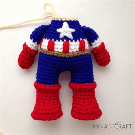 Captain America Amigurumi Minasscraft Patrones Amigurumis Crochet