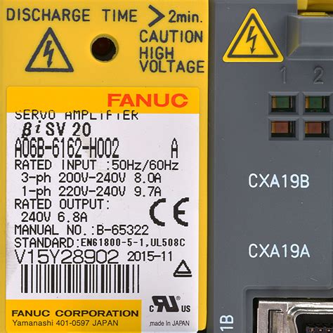 Fanuc Drives A B H Fanuc Servo Amplifier Bisv