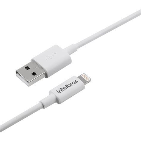 Cabo Usb Lightning M Pvc Eual Pb Branco Intelbras