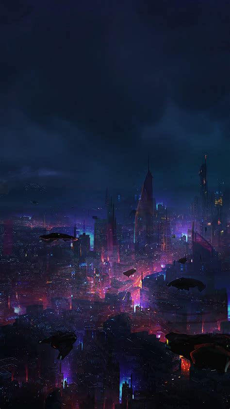 Cyberpunk City Phone Wallpapers Wallpaper Cave