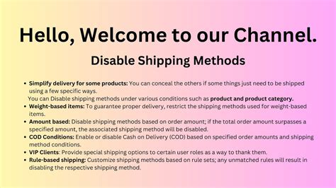 Disable Shipping Methods Hide Shipping Method For Odoo Based On Certain