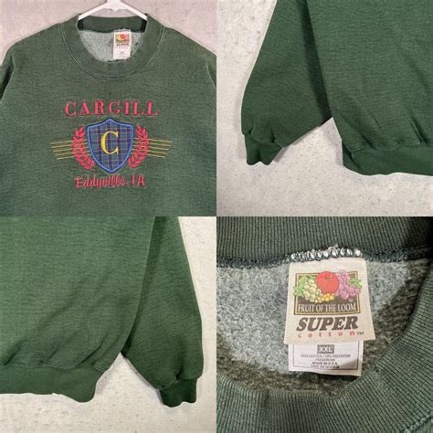 A1 VTG 90S CARGILL EDDYVILLE IOWA SWEATER ADULT 2XL... - Depop