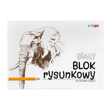 Blok rysunkowy STRIGO format A3 20 kartek biały Strigo Sklep