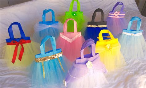 Princess Hand Bags Tutu Tote Bags Princess Party Favor Bags Disney B