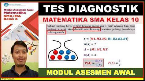 Soal Tes Diagnostik Matematika Sma Kelas 10 4 Modul Asesmen Awal