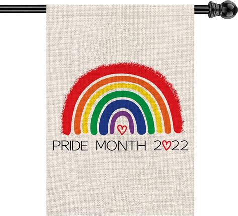 Mloabuc Love Wins Rainbow House Flag Vertical Double Sided Pride Gay Pride Lesbian LGBT