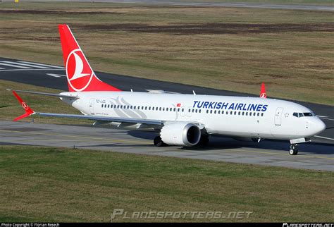 Tc Lcl Turkish Airlines Boeing 737 8 Max Photo By Florian Resech Id