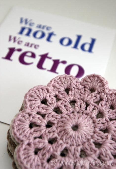 Free Crochet Vintage Coaster Pattern Lululoves Blog