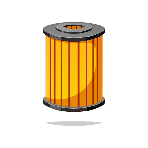 Car Oil Filter Isolated On White Background 53825271 Vector Art At