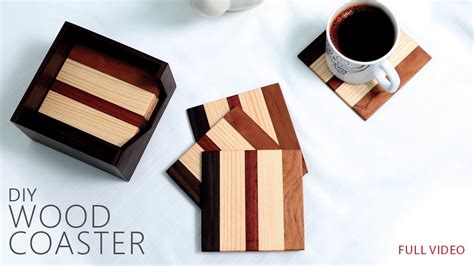 How To Make Wood Coasters And A Coaster Holder DIY Tutorial