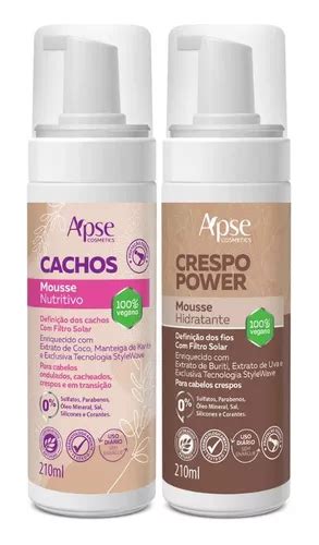 Kit Apse Mousse Hidratante E Nutritivo Cachos E Crespo Power MercadoLivre