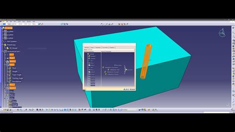 Catia V Creating D Thread By Powercopy Youtube