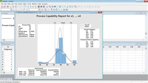 nang luc qua trinh process capability cp cpk cm cmk analysis  minitab