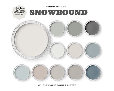 Sherwin Williams Snowbound And Coordinating Colors For Whole House