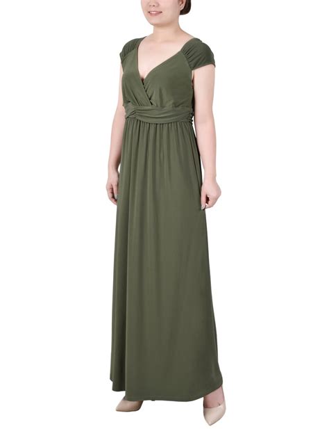 Ruched Empire Waist Maxi Dress Petite Dressbarn