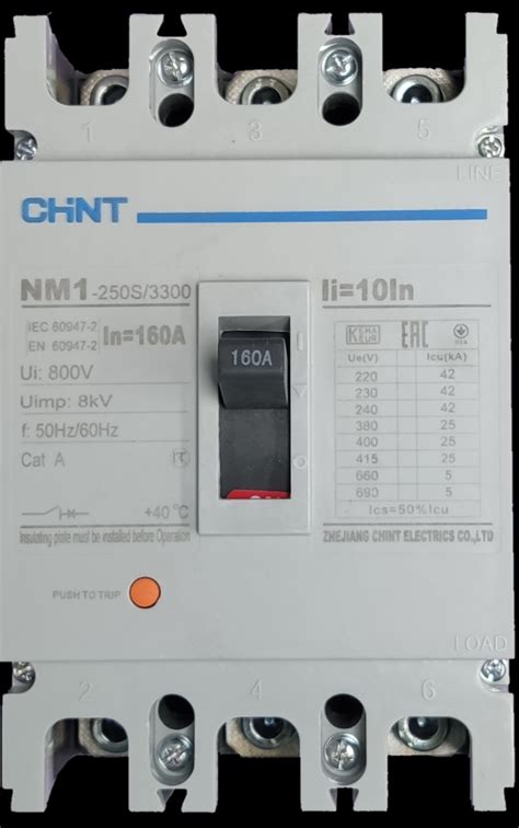 A Pole Industrial Circuit Breaker Phase Kaic Vac Chint