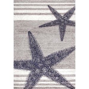 NuLOOM Thomas Paul Starfish Gray 5 Ft X 8 Ft Area Rug BDTP02A 508