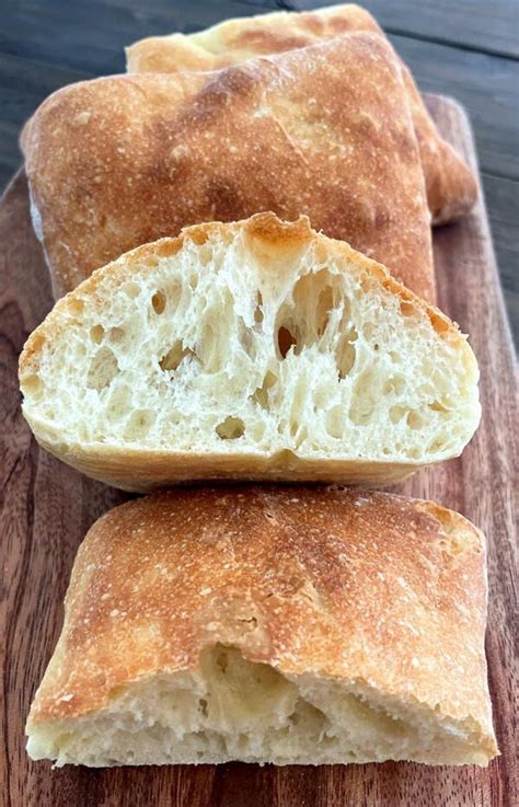 Easy Ciabatta Rolls Ciabatta Bread Recipe Ciabatta Bun Recipe Recipes