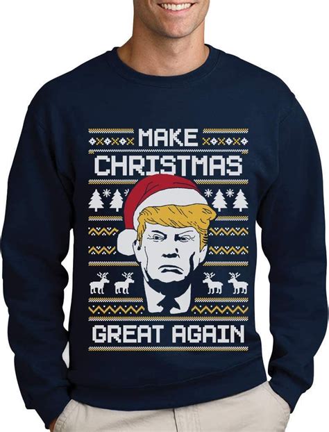 Donald Trump Christmas Sweatshirts For Men Make Christmas Great Again