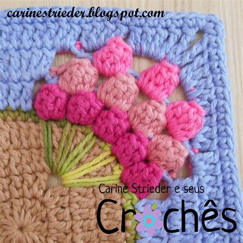 Carine Strieder Crochet Designer Mega Square Buqu De Tulipas