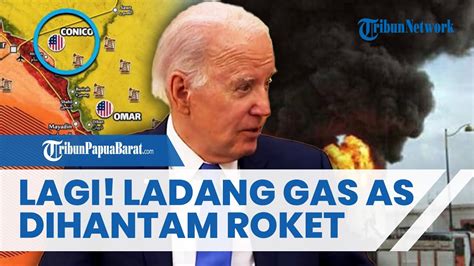 Rugi Besar Ladang Gas AS Di Suriah MELEDAK Dihantam Rentetan Roket