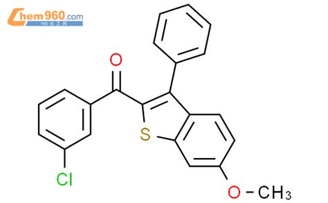 63763 22 4 Methanone 3 Chlorophenyl 6 Methoxy 3 Phenylbenzo B Thien