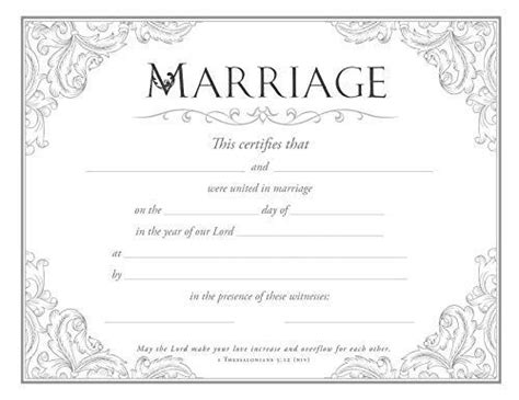 22 Editable Marriage Certificate Templates Word And Pdf Format Artofit