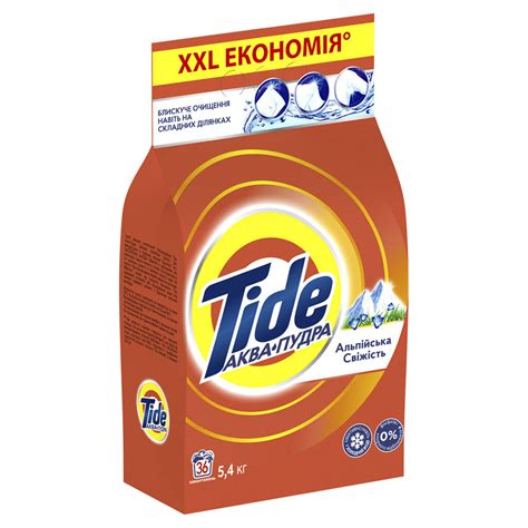 Порошок стиральный автомат TIDE Аква-Пудра Альпийская свежесть 5,4 кг ...