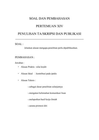 Soal Dan Pembahasan Doc