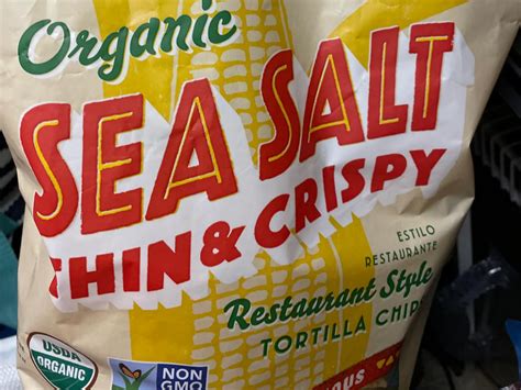 Tortilla Chips, Organic, Thin & Crispy, Sea Salt Nutrition Facts - Eat This Much